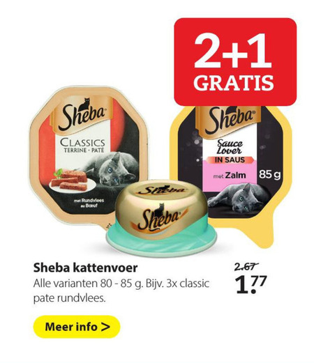 Sheba   kattenvoer folder aanbieding bij  Pets Place - details