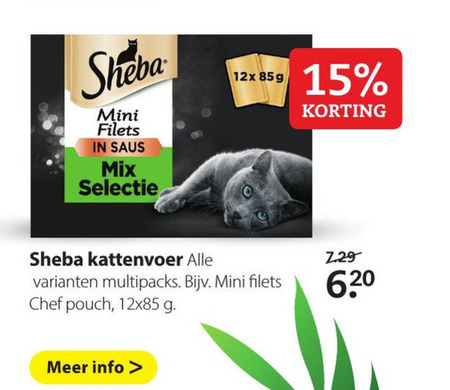 Sheba   kattenvoer folder aanbieding bij  Pets Place - details