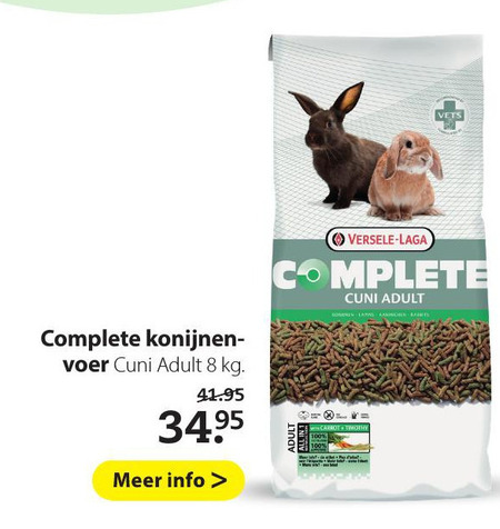 Versele-Laga   konijnenvoer folder aanbieding bij  Pets Place - details