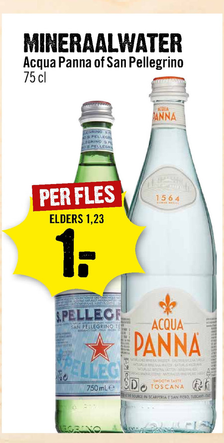 San Pellegrino   mineraalwater folder aanbieding bij  Dirck III - details