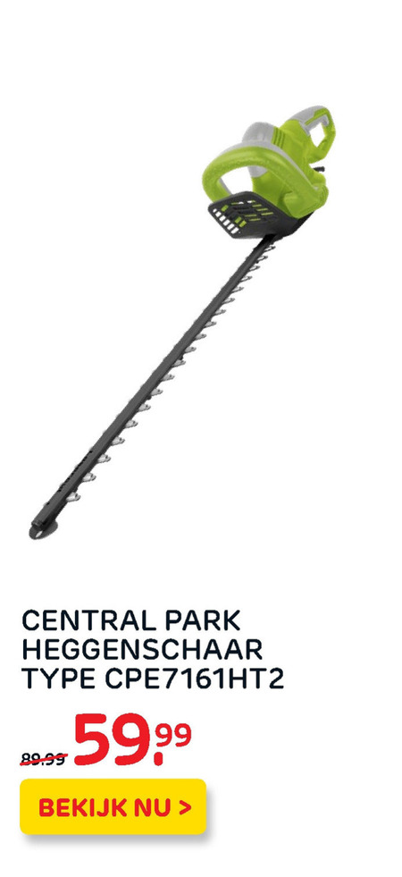 Central Park heggenschaar aanbieding bij Praxis - details