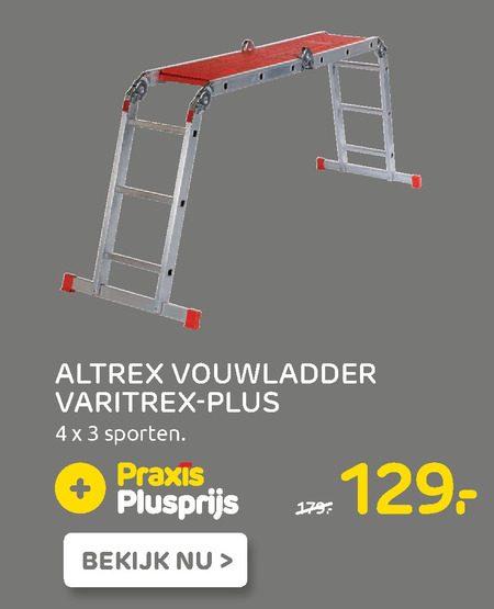 Altrex   vouwladder folder aanbieding bij  Praxis - details