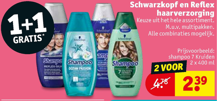 Schwarzkopf   haarverzorging, shampoo folder aanbieding bij  Kruidvat - details