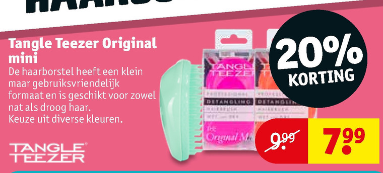 Tangle Teezer   haarborstel folder aanbieding bij  Kruidvat - details