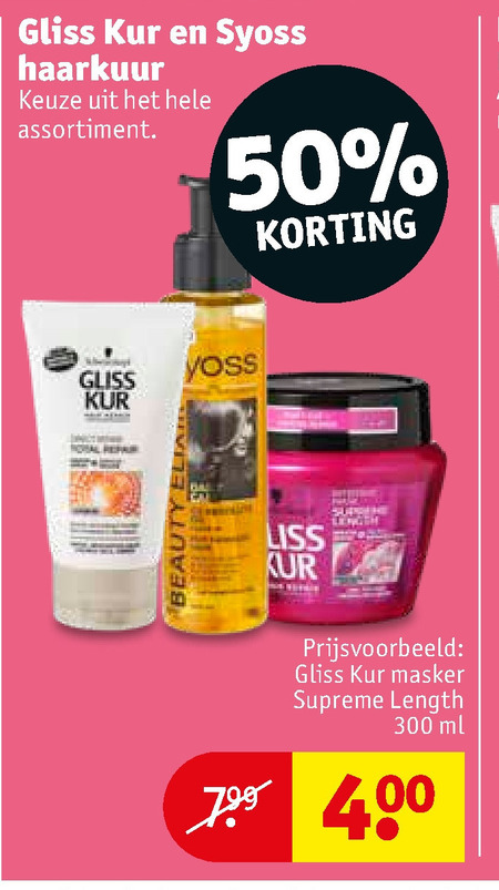 Syoss   haarmasker folder aanbieding bij  Kruidvat - details