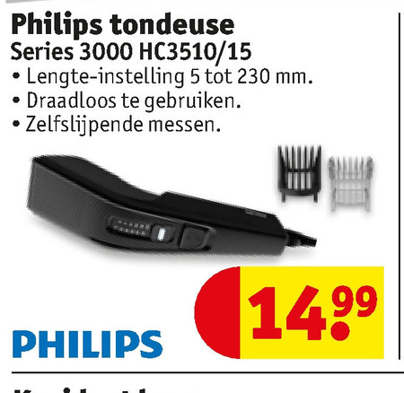 Philips   tondeuse folder aanbieding bij  Kruidvat - details