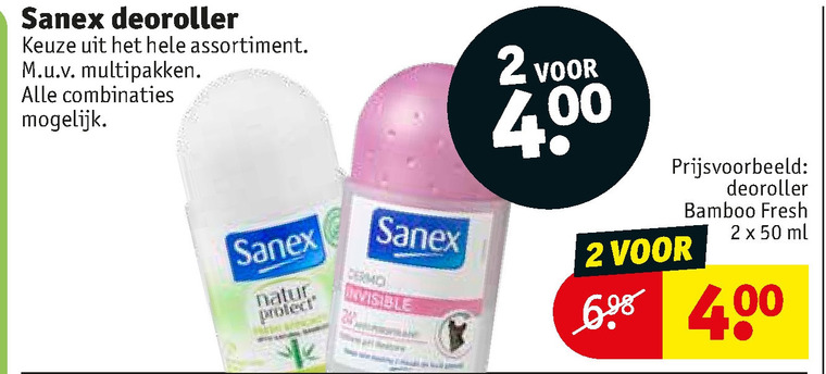 Sanex   deodorant folder aanbieding bij  Kruidvat - details