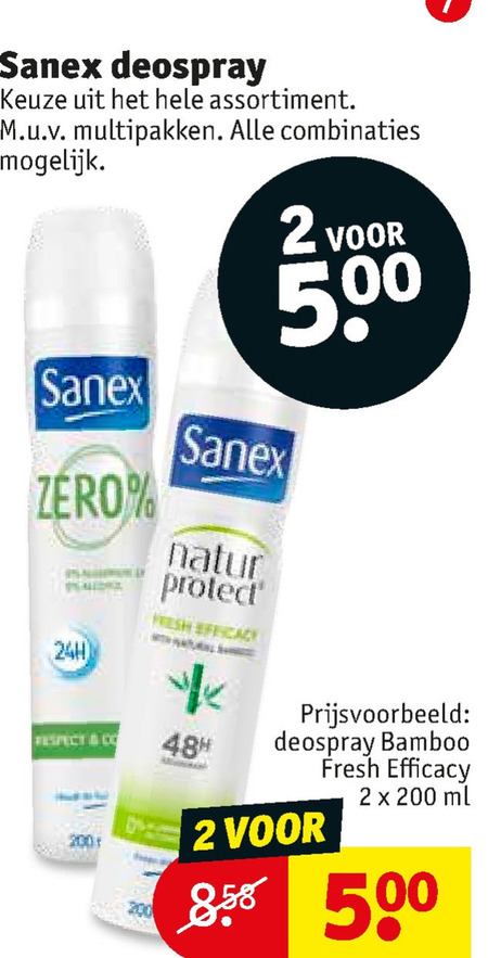 Sanex   deodorant folder aanbieding bij  Kruidvat - details