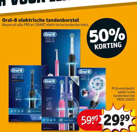 Braun Oral-B   electrische tandenborstel folder aanbieding bij  Kruidvat - details