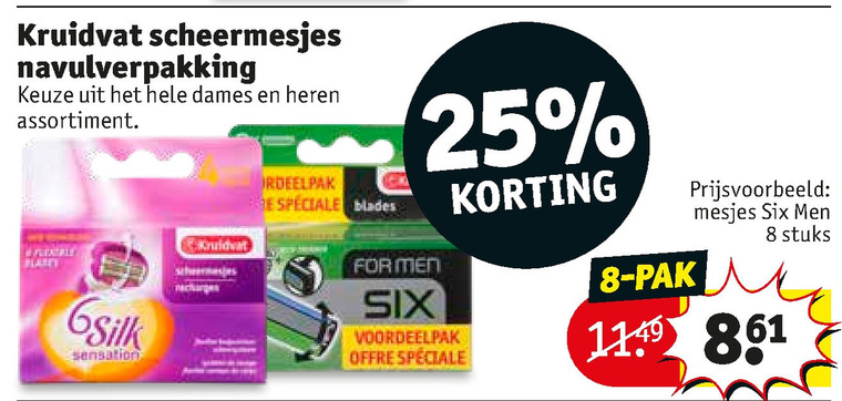 Kruidvat Huismerk   scheermesjes, dames scheermesje folder aanbieding bij  Kruidvat - details