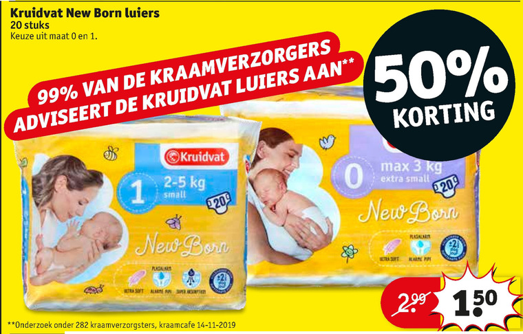 Nebu pindas van mening zijn Kruidvat Huismerk luiers folder aanbieding bij Kruidvat - details