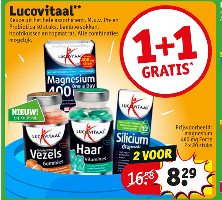 vuilnis Geaccepteerd Karu Lucovitaal voedingssupplement folder aanbieding bij Kruidvat - details