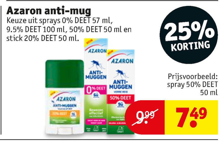 Azaron   insectenbeet folder aanbieding bij  Kruidvat - details