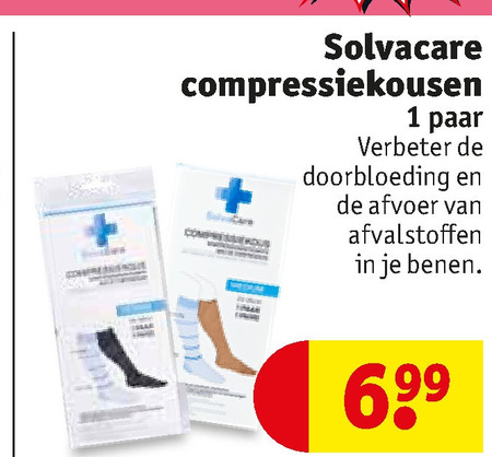 Vrijwillig korting vaardigheid Solvacare steunkousen folder aanbieding bij Kruidvat - details