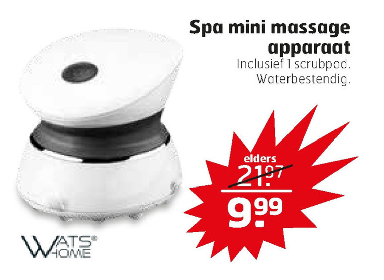 Watshome   massageroller folder aanbieding bij  Trekpleister - details