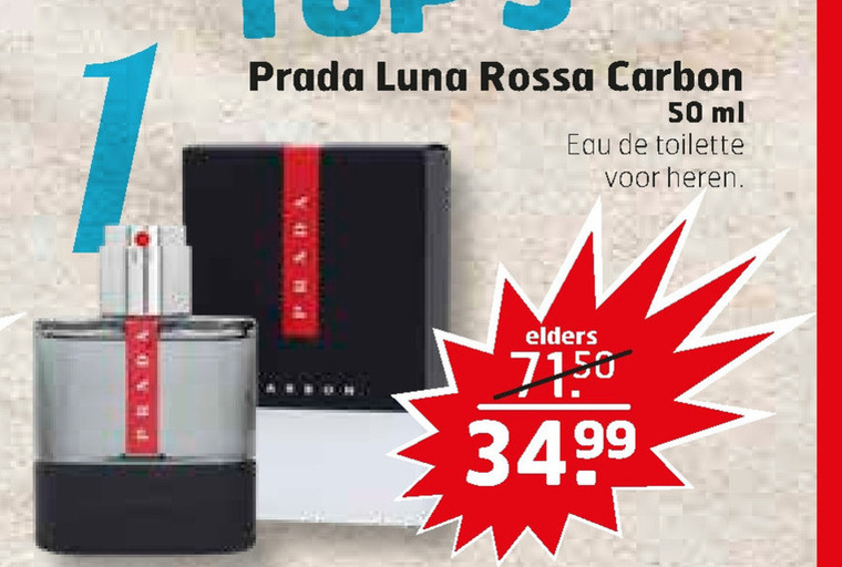 Prada   eau de toilette folder aanbieding bij  Trekpleister - details