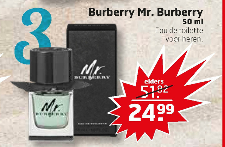 Burberry   eau de toilette folder aanbieding bij  Trekpleister - details