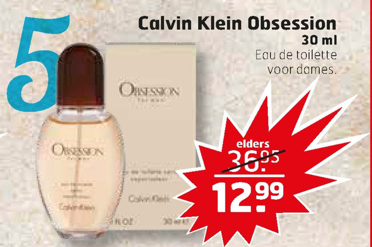 Calvin Klein   eau de toilette folder aanbieding bij  Trekpleister - details