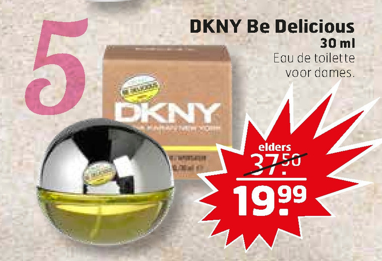 DKNY   eau de toilette folder aanbieding bij  Trekpleister - details