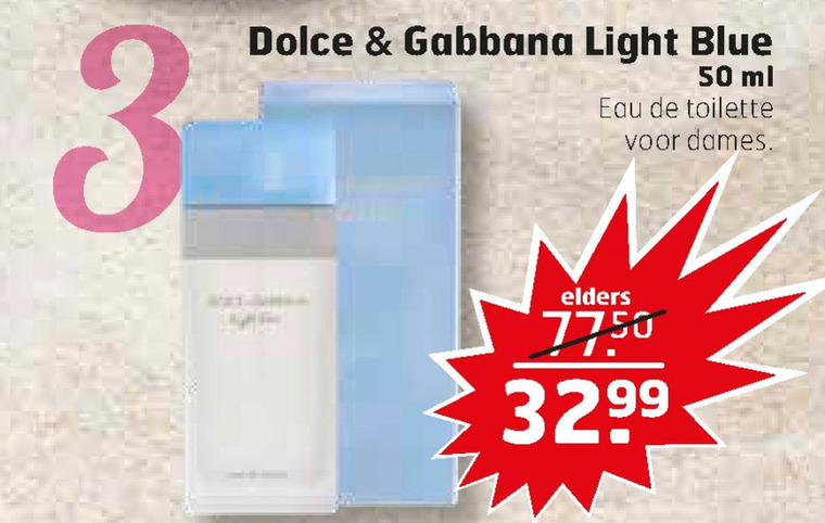 Dolce and Gabanna   eau de toilette folder aanbieding bij  Trekpleister - details