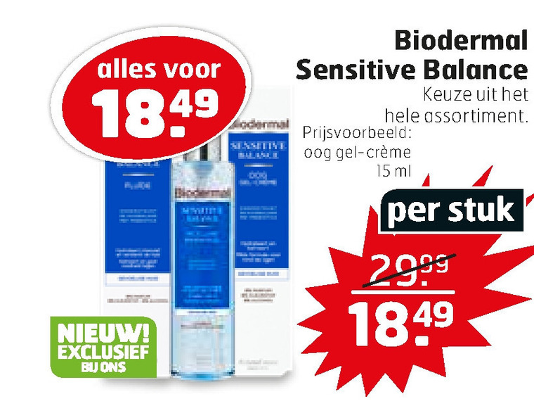 Biodermal   oogcreme folder aanbieding bij  Trekpleister - details