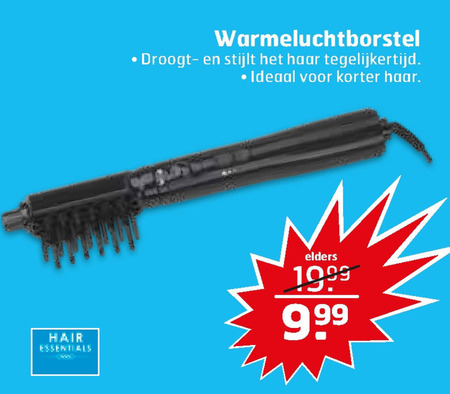 Hair Essentials   krulborstel folder aanbieding bij  Trekpleister - details