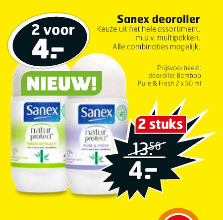 Sanex   deodorant folder aanbieding bij  Trekpleister - details