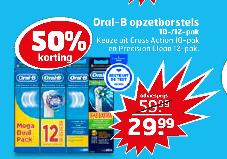 Braun Oral-B   opzetborstel folder aanbieding bij  Trekpleister - details