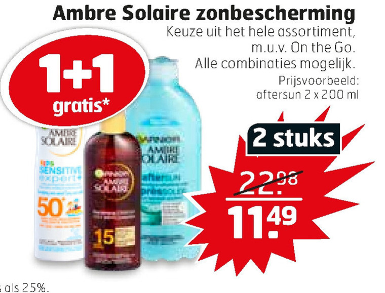 Ambre Solaire   zonnebrandolie, aftersun folder aanbieding bij  Trekpleister - details