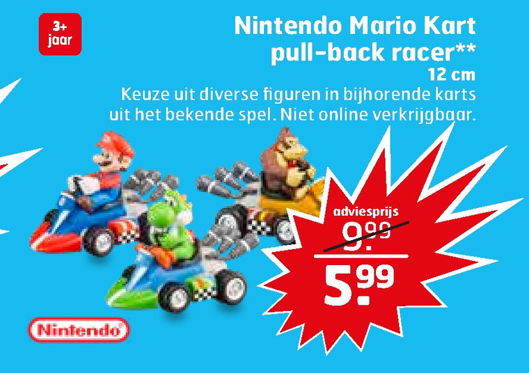 Super Mario Kart   miniatuur auto folder aanbieding bij  Trekpleister - details