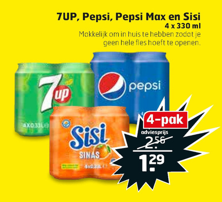 Pepsi   frisdrank, cola folder aanbieding bij  Trekpleister - details