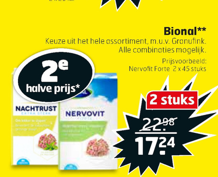 Bional   voedingssupplement folder aanbieding bij  Trekpleister - details