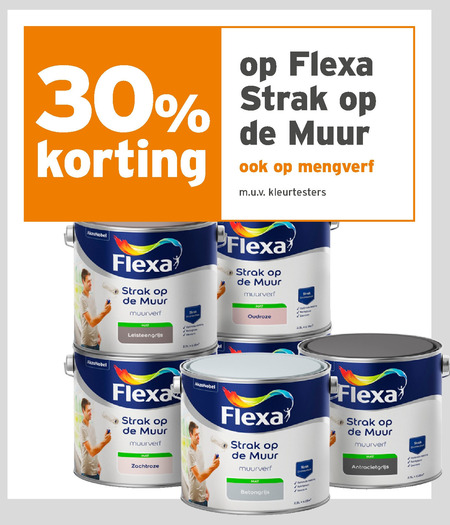 Flexa   muurverf folder aanbieding bij  Gamma - details