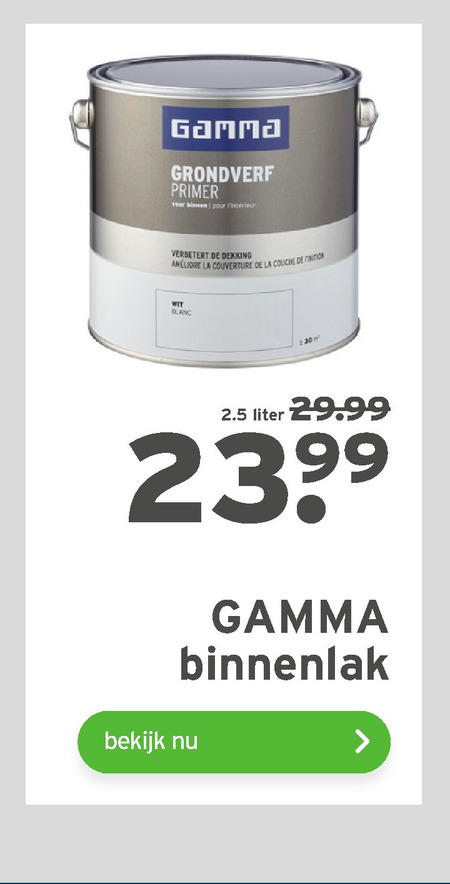 Gamma Huismerk   lak folder aanbieding bij  Gamma - details