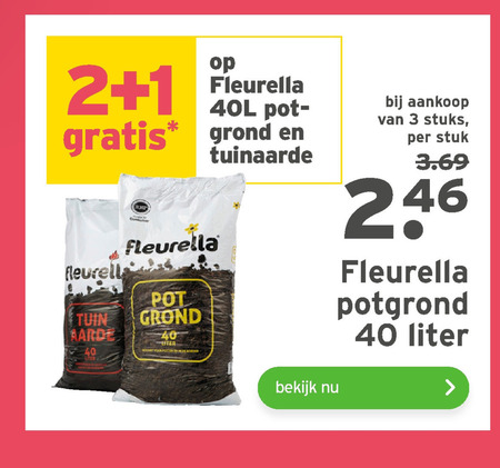 Fleurella   potgrond, tuinaarde folder aanbieding bij  Gamma - details