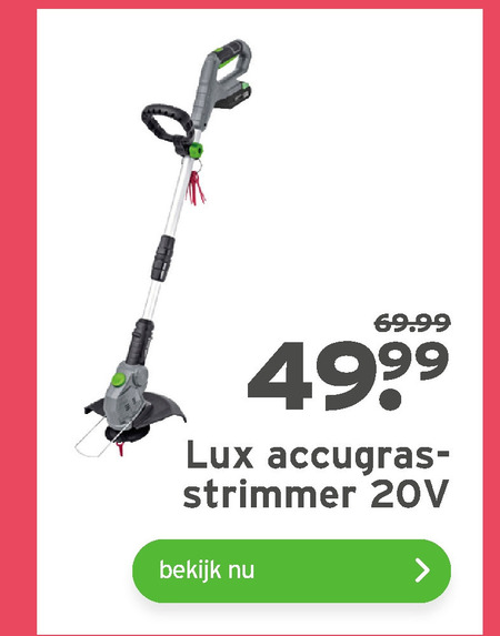 Lux   strimmer folder aanbieding bij  Gamma - details