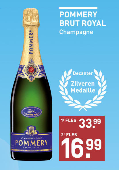 Pommery Brut Royal   champagne sparkling wijn folder aanbieding bij  Gall & Gall - details