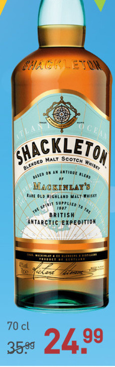 Shackleton   whisky folder aanbieding bij  Gall & Gall - details