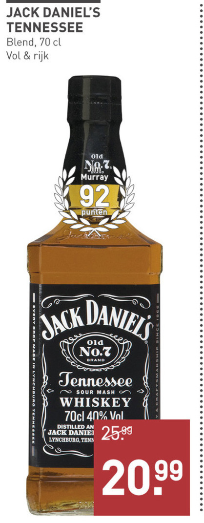 Jack Daniels   whisky folder aanbieding bij  Gall & Gall - details