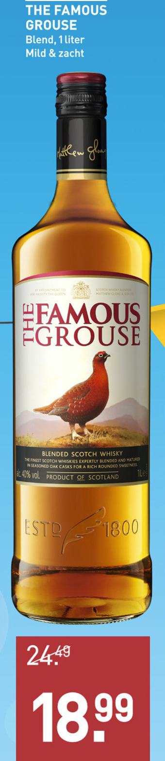 Famous Grouse   whisky folder aanbieding bij  Gall & Gall - details