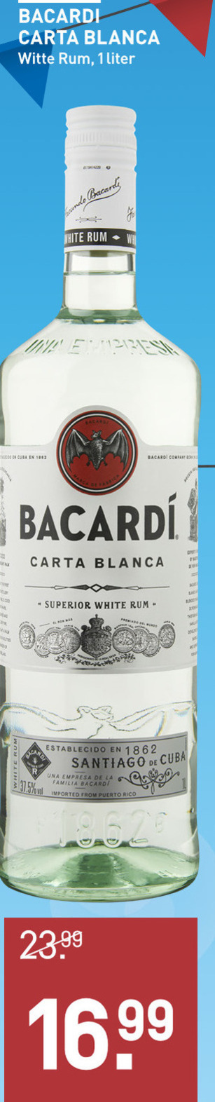 Bacardi   rum folder aanbieding bij  Gall & Gall - details