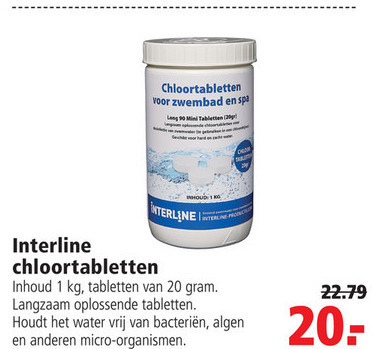 Interline   zwembad onderhoud folder aanbieding bij  Welkoop - details