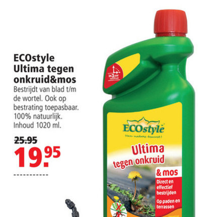 Ecostyle   onkruidverdelger folder aanbieding bij  Welkoop - details