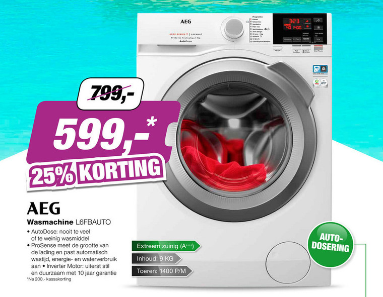 AEG   wasmachine folder aanbieding bij  EP Electronic Partner - details