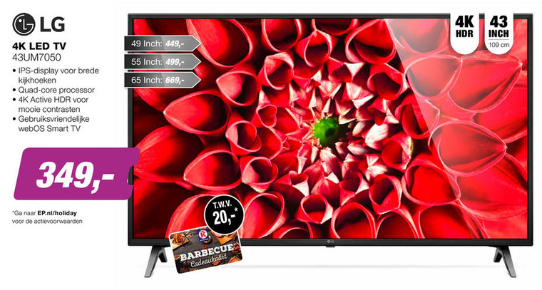 LG   4k ultrahd televisies folder aanbieding bij  EP Electronic Partner - details