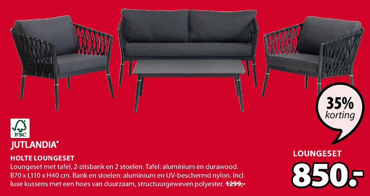 Jutlandia   loungeset folder aanbieding bij  Jysk - details