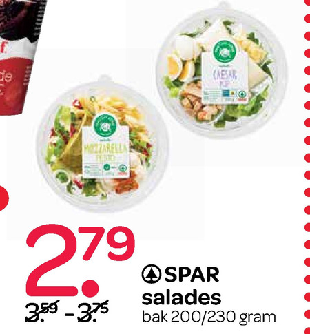 Spar Huismerk   salade folder aanbieding bij  Spar - details