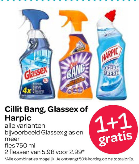 Glassex   toiletreiniger, allesreiniger folder aanbieding bij  Spar - details