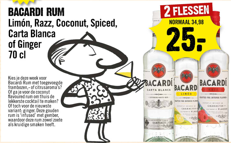 Bacardi   rum folder aanbieding bij  Dirck III - details