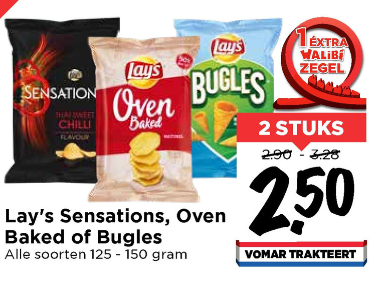 Lays   zoutje, chips folder aanbieding bij  Vomar - details